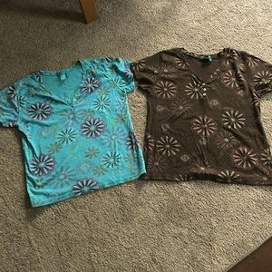 Two Fresh Produce Tee  shirts Sz XL Exc Shape